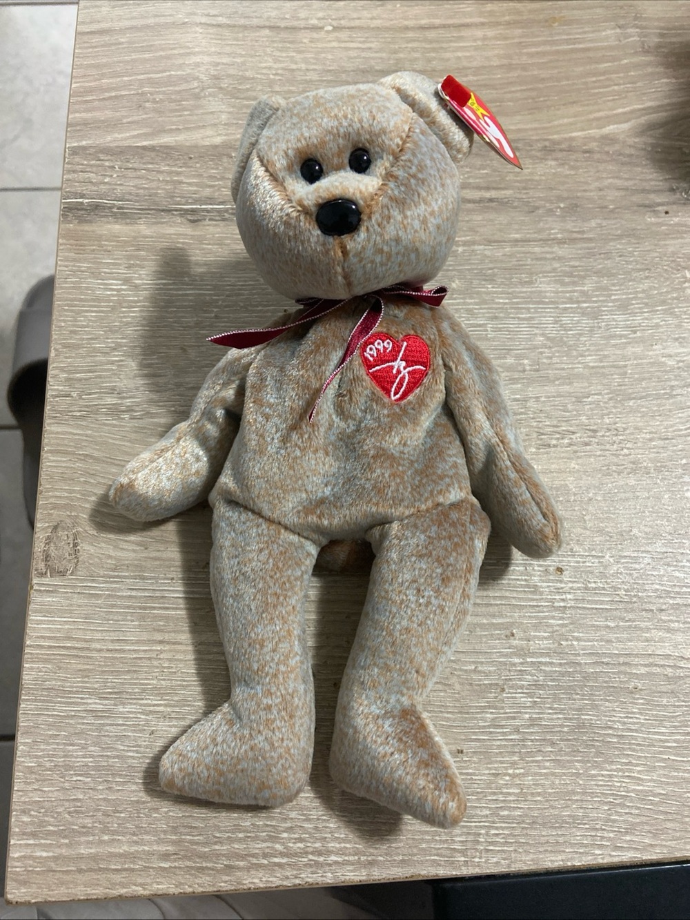 Ty Beanie Baby Signature Bear With Tags 1999 Retired Mint Errors Rare Vintage